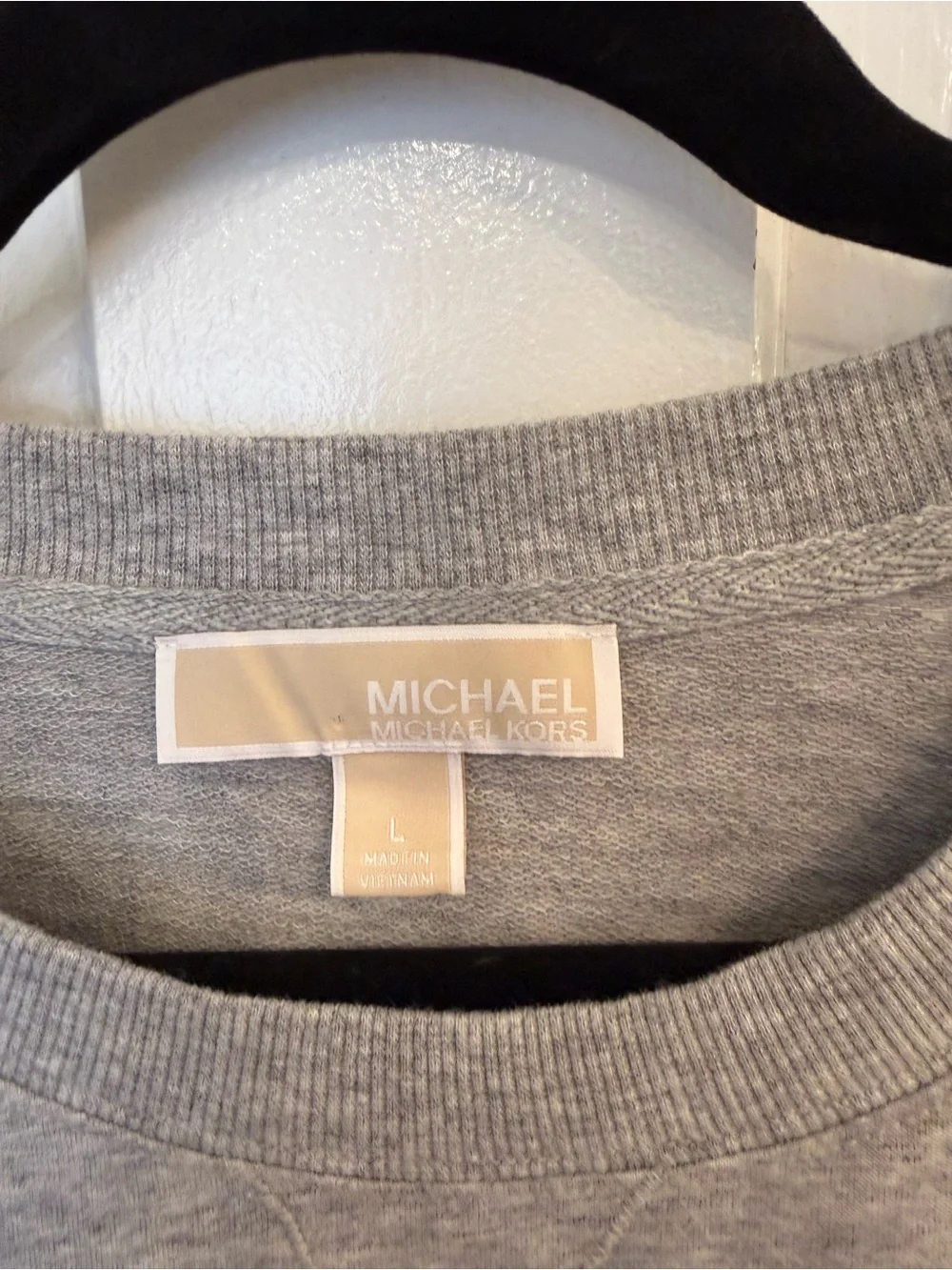 Michael Kors Gray Cinched Hem Sweatshirt